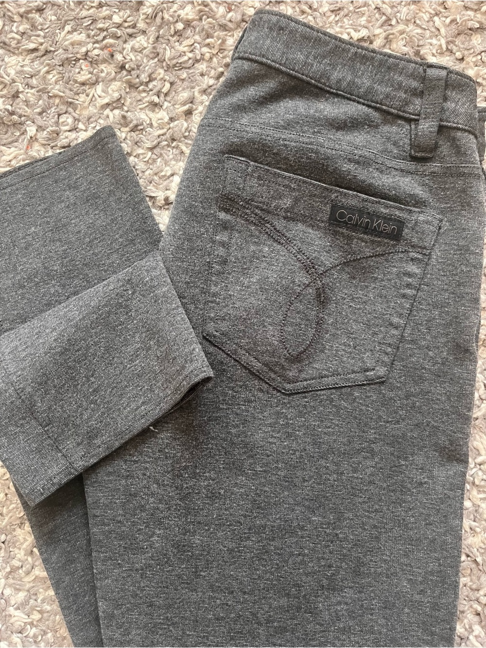 Calvin Klein Jeans charcoal gray knit pants